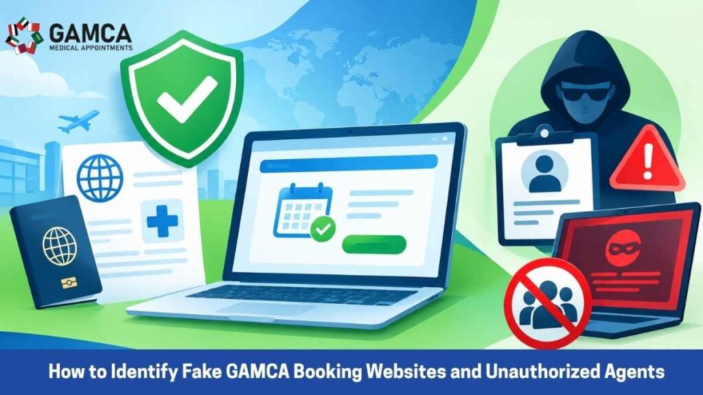 How to identify fake GAMCA booking websites and unauthorized agents